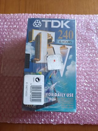 Pack 3 cintas VHS TDK TV240 vírgenes