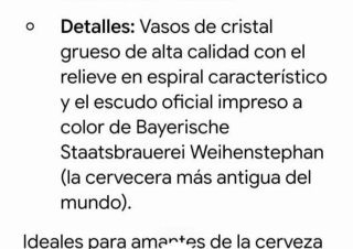 Vaso de cerveza Weihenstephan