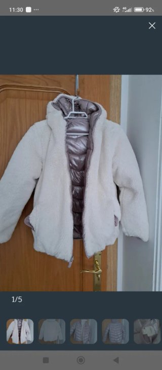Abrigo reversible niña
