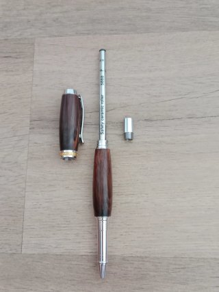 Bolígrafo Rollerball Madera Noble Artesanal
