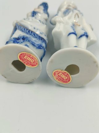 Pareja Figuras Porcelana EIHO Japonesa