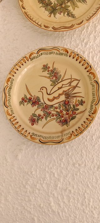 Platos decorativos florales