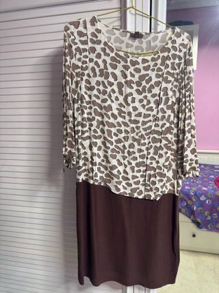 Vestido estampado animal print