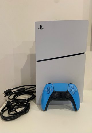 PS5 Slim 1TB lector + DualSense azul gamming