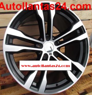 Kit 4 llantas para bmw x5 x6 burkina black r409352