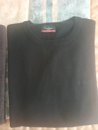2 Maglie Uomo Pierre Cardin Nero/Grigio