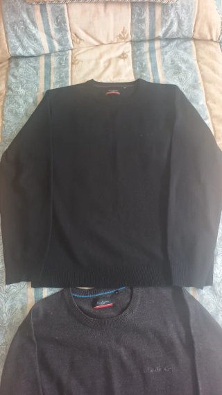 2 Maglie Uomo Pierre Cardin Nero/Grigio