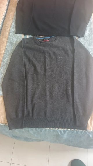 2 Maglie Uomo Pierre Cardin Nero/Grigio
