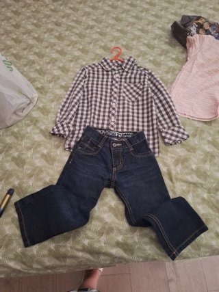 Conjunto Camisa y Pantalón Vaquero Niño