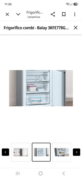 Nevera Balay Cristal Gris seminueva