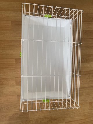 Jaula para conejo o cobayas blanca