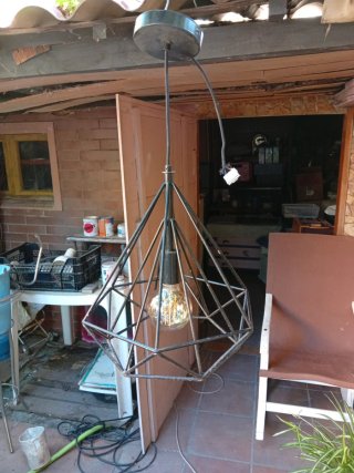 Lámpara de techo geométrica industrial