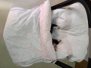 Saco Maxi Cosi Rosa y Blanco