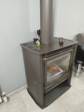 Estufa irlanda (Brompi) de leña con ventiladores