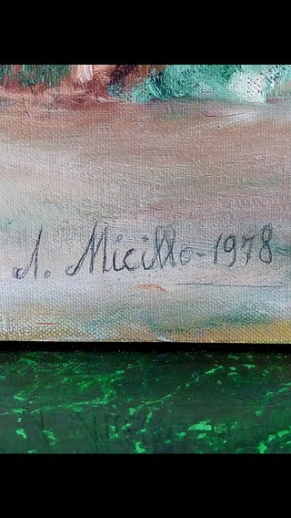 I MICILLO 1978 OLEO CUADRO ANTIQUE № 157