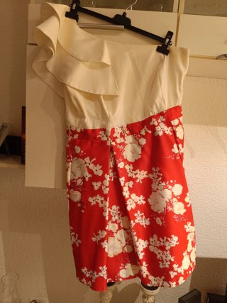 Vestido fiesta corto floral