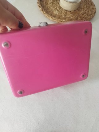 Caja Fuerte Metálica Rosa con Cerradura