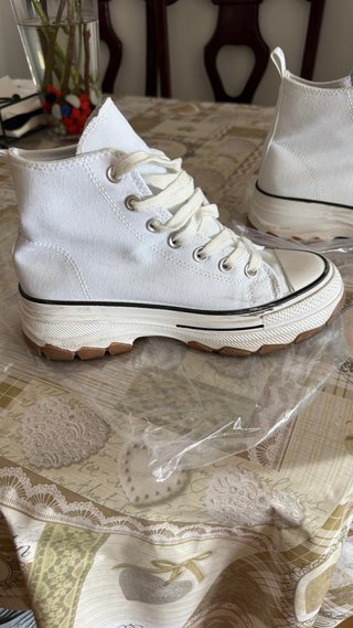 Zapatillas botín blancas