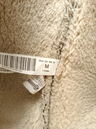 Chaqueta forrada marrón y beige Talla M