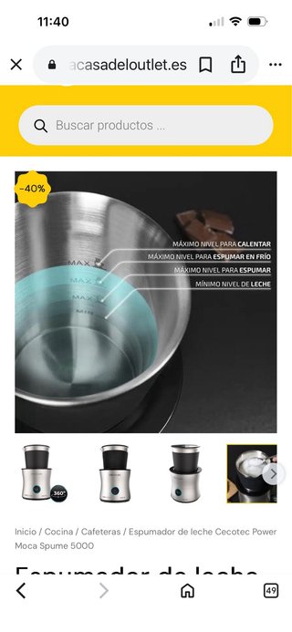 Cecotec Power Moca Spume 5000