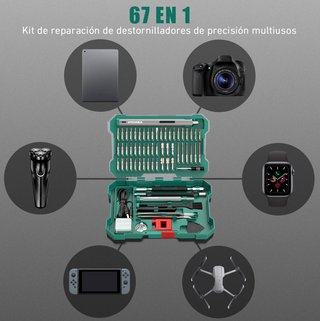 HYCHIKA kit Destornilladores Precisión 67 en 1