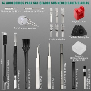 HYCHIKA kit Destornilladores Precisión 67 en 1