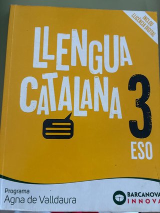 Llengua catalana, 3 ESO