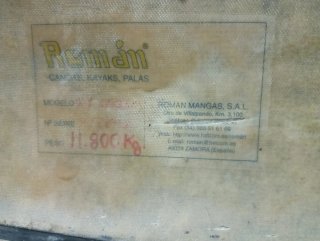 Piragua Román azul