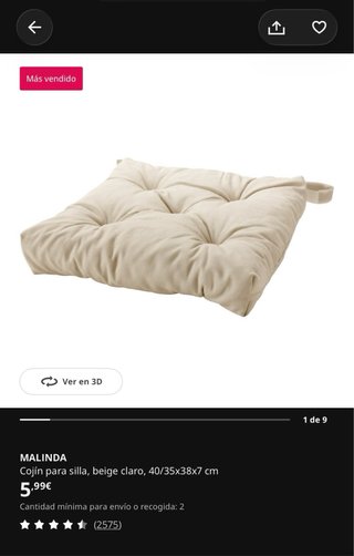 Mesa y 4 sillas con cojines
