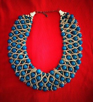 Collier blu e oro