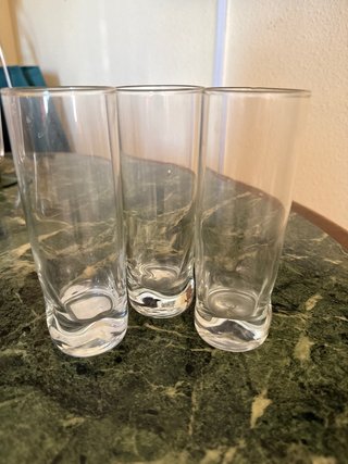 Set 3 Vasos Altos Cristal