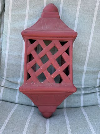 Farol de pared terracota