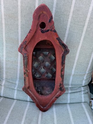 Farol de pared terracota