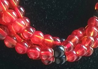 Stupenda collana multifilo vetro di Murano anni 60