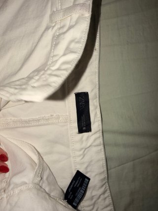 Falda pantalón Zara blanca