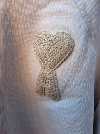 Sudadera AMI Paris Beige Talla S