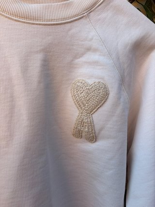 Sudadera AMI Paris Beige Talla S