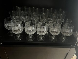 Copas de cristal tallado