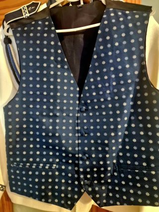 Traje Almirante Comunión Blanco Azul