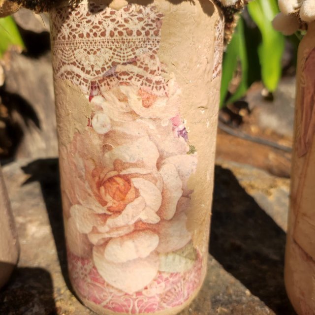 Set 3 jarrones decorativos vintage