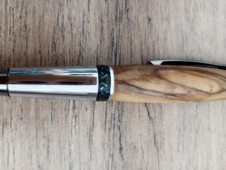 Bolígrafo de madera y metal