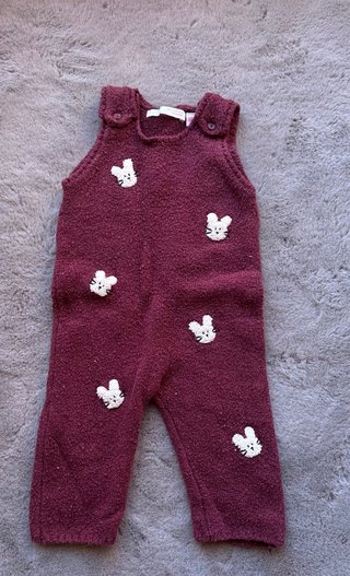 Peto niña burdeos T6/9m