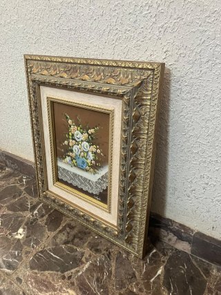 Cuadro de flores vintage