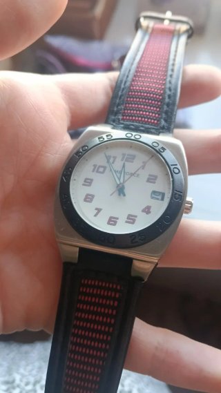 Reloj TIME FORCE Negro y Plateado