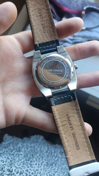 Reloj TIME FORCE Negro y Plateado