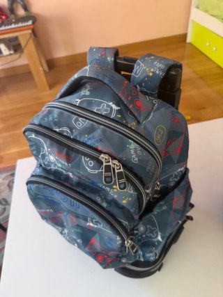 Mochila TOTO con estampado de videojuegos