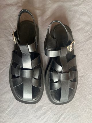 Cangrejeras Stradivarius Negras Talla 37