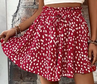 Falda pantalón corta con estampado