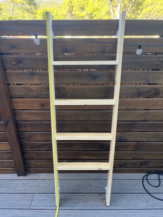Escalera de madera para litera