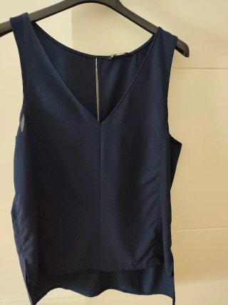 Camisa sin mangas Stradivarius azul Talla M